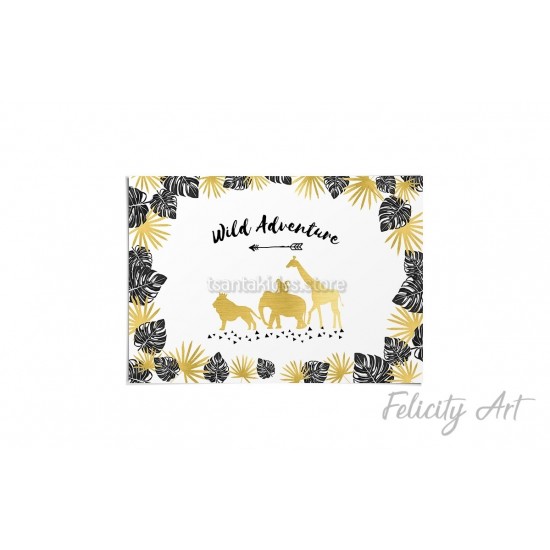 Σουπλά Βάπτισης με Θέμα Ζωάκια της Ζούγκλας