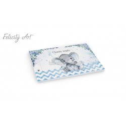 Βιβλίο Ευχών με Θέμα Ελεφαντάκι TS131B