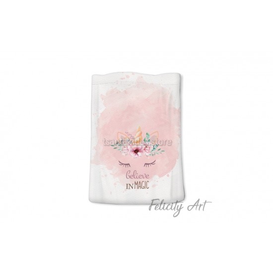 Μπομπονιέρα Βάπτισης Υφασμάτινο Πουγκί με Θέμα 'Μονόκερος" Μπομπονιέρα Βάπτισης Υφασμάτινο Πουγκί με Θέμα 'Μονόκερος"