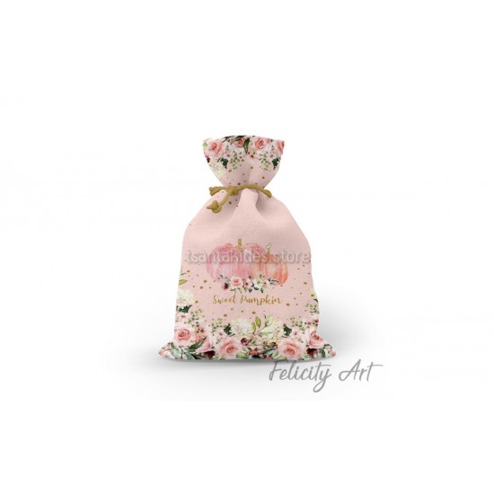 Μπομπονιέρα Βάπτισης Υφασμάτινο Πουγκί με Θέμα " Sweet Pumpkin" Μπομπονιέρα Βάπτισης Υφασμάτινο Πουγκί με Θέμα " Sweet Pumpkin"