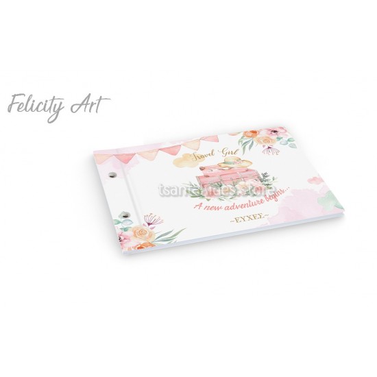 Βιβλίο Ευχών με Θέμα Ταξίδι στον Κόσμο TS191B