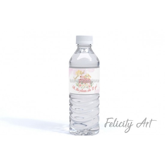 Περιτύλιγμα για Νερό με Θέμα Travel Girl