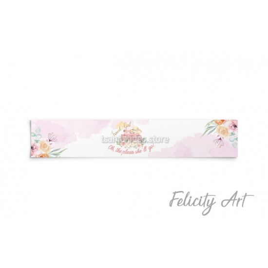 Περιτύλιγμα για Νερό με Θέμα Travel Girl