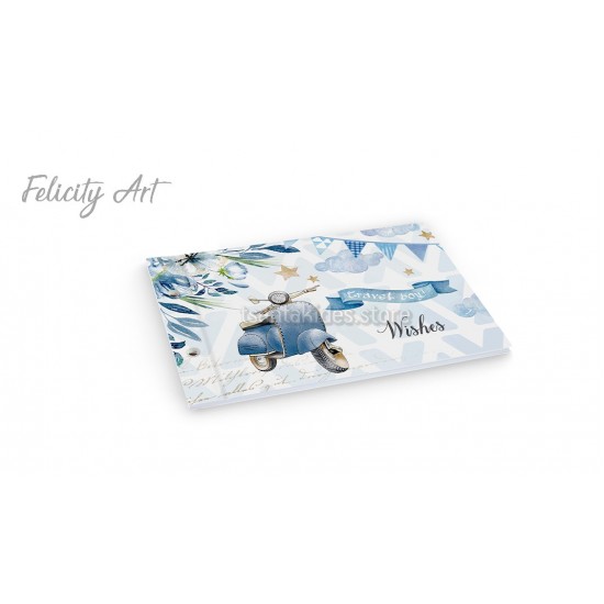 Βιβλίο Ευχών με Θέμα Βέσπα TS197B