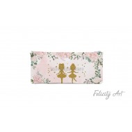 Μπομπονιέρα Βάπτισης για Δίδυμα Υφασμάτινη Κασετίνα 