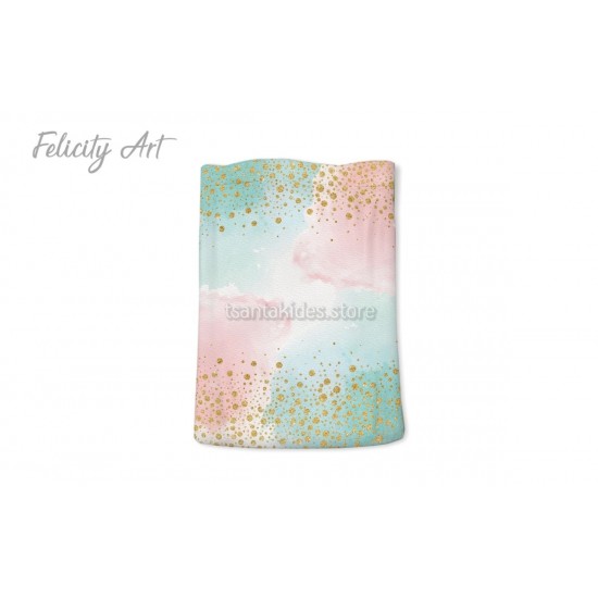 Μπομπονιέρα Βάπτισης για Δίδυμα Υφασμάτινο Πουγκί 