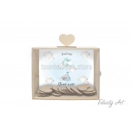 Ξύλινο Κουτί Ευχών  με Θεματική Εκτύπωση