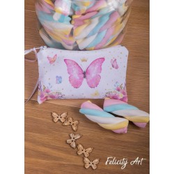 Μπομπονιέρα Βάπτισης  Πορτοφόλι με Θέμα Πεταλούδα 