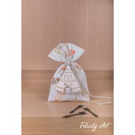 Ολοκληρωμένη Μπομπονιέρα Βάπτισης  Πουγκί με Θέμα Ινδιάνος 