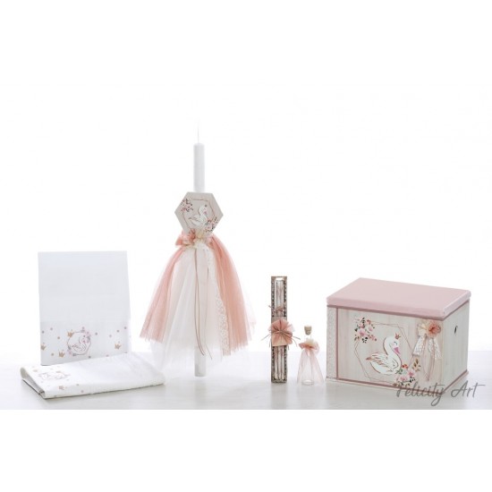 Σετ Βάπτισης με  Θέμα "Κύκνος"