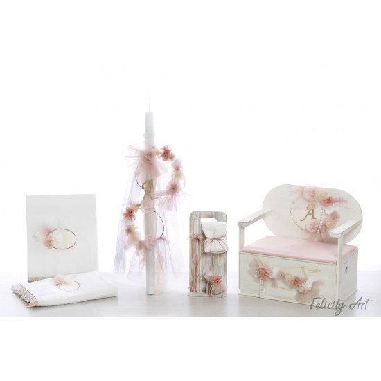 Σετ Βάπτισης με  Μονόγραμμα