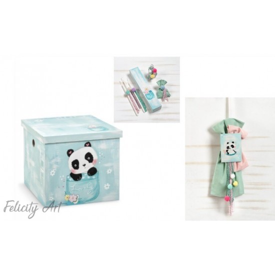 Σετ Βάπτισης για Κορίτσι με Θέμα "Panda"