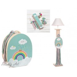 Σετ Βάπτισης για Κορίτσι με Θέμα "Ουράνιο Τόξο"