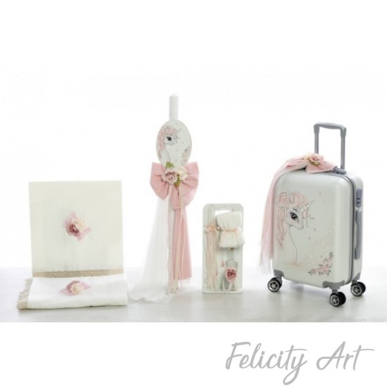 Σετ Βάπτισης με θέμα "Μονόκερος"