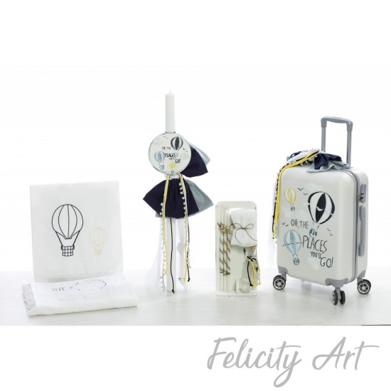 Σετ Βάπτισης με Θέμα  "Αερόστατο"