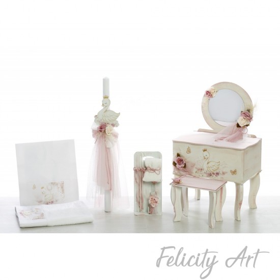 Σετ Βάπτισης με θέμα "Κύκνος"