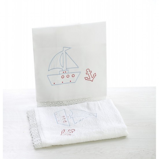 Σετ Βάπτισης με Θέμα  "Καραβάκι"