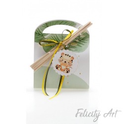  Μπομπονιέρα Βάπτισης Αρωματικό Χώρου με Θέμα Τιγράκι