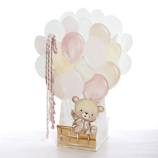 Σετ Βάπτισης  με Θέμα "Αρκουδάκι με Μπαλόνια"