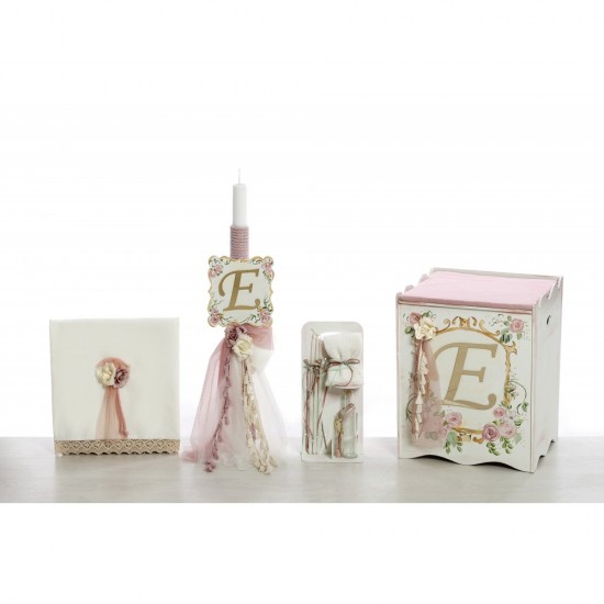 Σετ Βάπτισης  με Θέμα "Μόγραμμα"