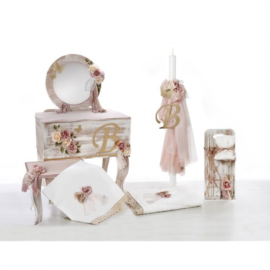 Σετ Βάπτισης  με Θέμα "Μονόγραμμα"