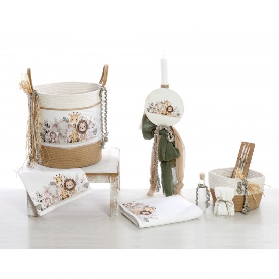 Σετ Βάπτισης με Θέμα  "Ζωάκια της Ζούγκλας"