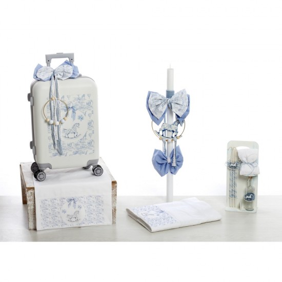 Σετ Βάπτισης με Θέμα  "Vintage Toile Horse"