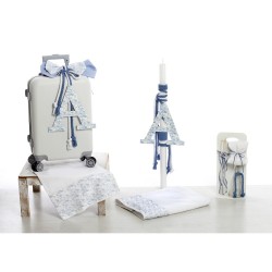 Σετ Βάπτισης με Θέμα  "Vintage Blue Dreams"