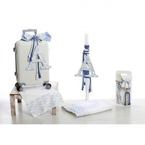 Σετ Βάπτισης με Θέμα  "Vintage Blue Dreams"