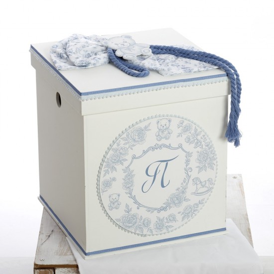 Σετ Βάπτισης με Θέμα  "Blue Monogram"