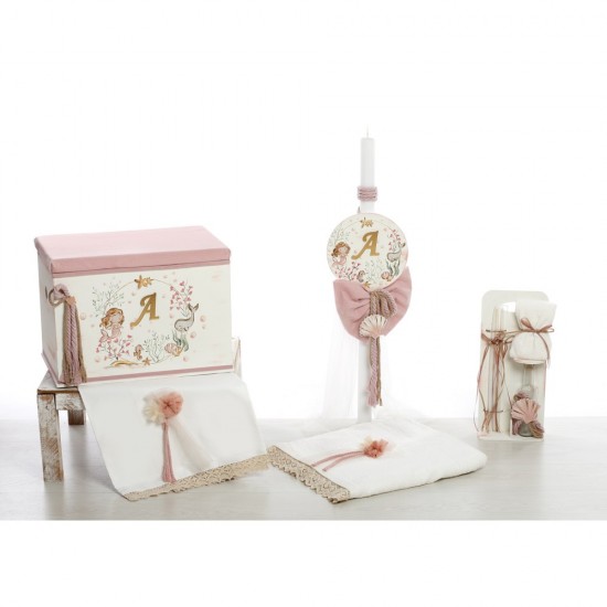 Σετ Βάπτισης Ocean Princess Monogram