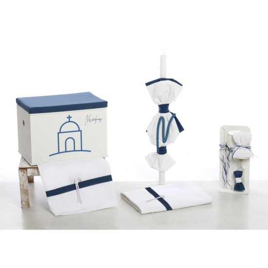 Σετ Βάπτισης με Θέμα  "Cycladic Blue Church"
