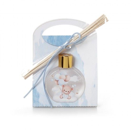  Μπομπονιέρα Βάπτισης Αρωματικό Χώρου με Θέμα Αρκουδάκι 