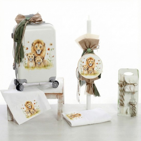 Σετ Βάπτισης με Θέμα  "Lion Family"