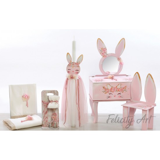 Σετ Βάπτισης με Θέμα "Γατούλα"