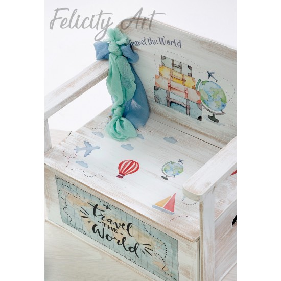 Σετ Βάπτισης με Θέμα  "Ταξίδι στον Κόσμο"