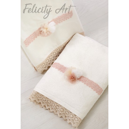 Σετ Βάπτισης με Θέμα  "Λουλούδια"