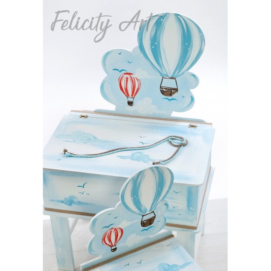 Σετ Βάπτισης με Θέμα  "Αερόστατο"