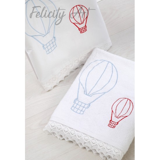 Σετ Βάπτισης με Θέμα  "Αερόστατο"