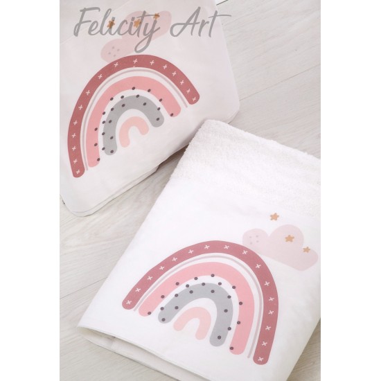 Σετ Βάπτισης με Θέμα  "Ουράνιο Τόξο"