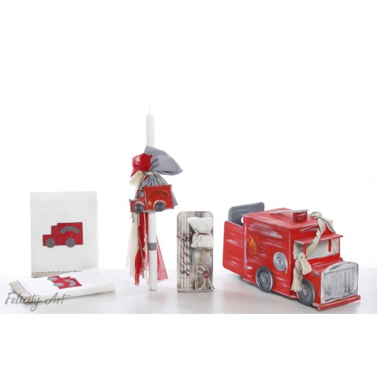 Σετ Βάπτισης με Θέμα "Πυροσβεστική" Σετ Βάπτισης με Θέμα "Πυροσβεστική"