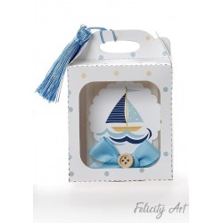 Μπομπονιέρα Βάπτισης  Σαπουνάκι σε Χάρτινο Τσαντάκι