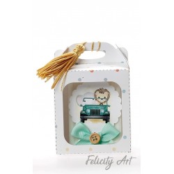 Μπομπονιέρα Βάπτισης  Σαπουνάκι σε Χάρτινο Τσαντάκι