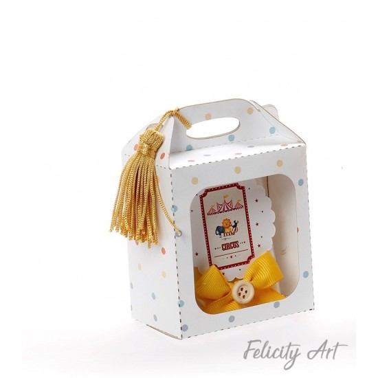 Μπομπονιέρα Βάπτισης  Σαπουνάκι σε Χάρτινο Τσαντάκι