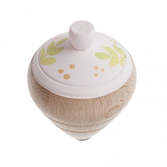 Μπομπονιέρα Βάπτισης Ξύλινη Ζωγραφιστή Σβούρα