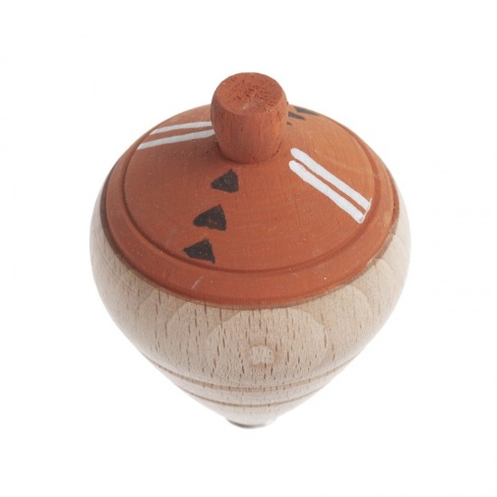 Μπομπονιέρα Βάπτισης Ξύλινη Ζωγραφιστή Σβούρα