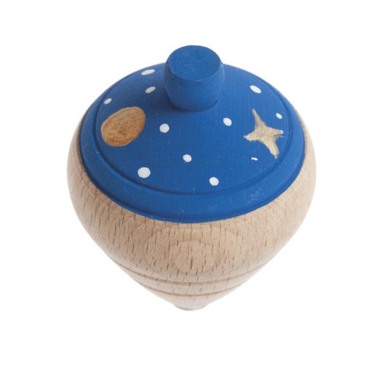 Μπομπονιέρα Βάπτισης Ξύλινη Ζωγραφιστή Σβούρα