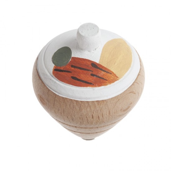 Μπομπονιέρα Βάπτισης Ξύλινη Ζωγραφιστή Σβούρα