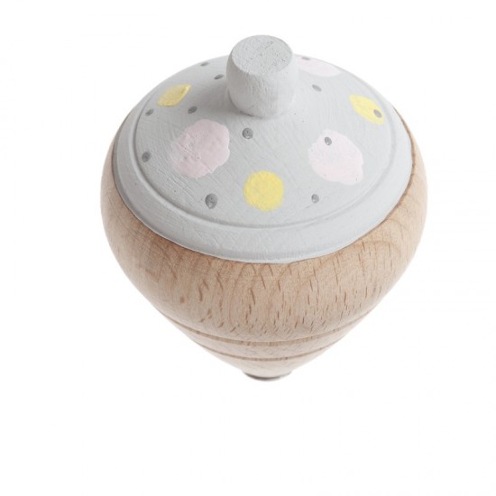 Μπομπονιέρα Βάπτισης Ξύλινη Ζωγραφιστή Σβούρα