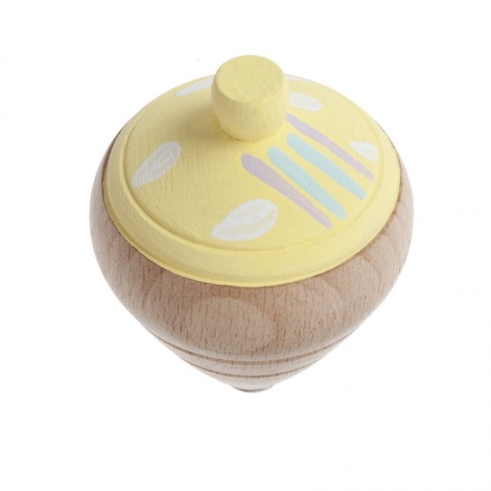 Μπομπονιέρα Βάπτισης Ξύλινη Ζωγραφιστή Σβούρα